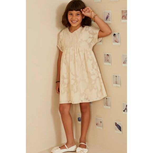 Hayden Panel Smocked Floral Dress Ivory NWT size small - Picture 2 of 7